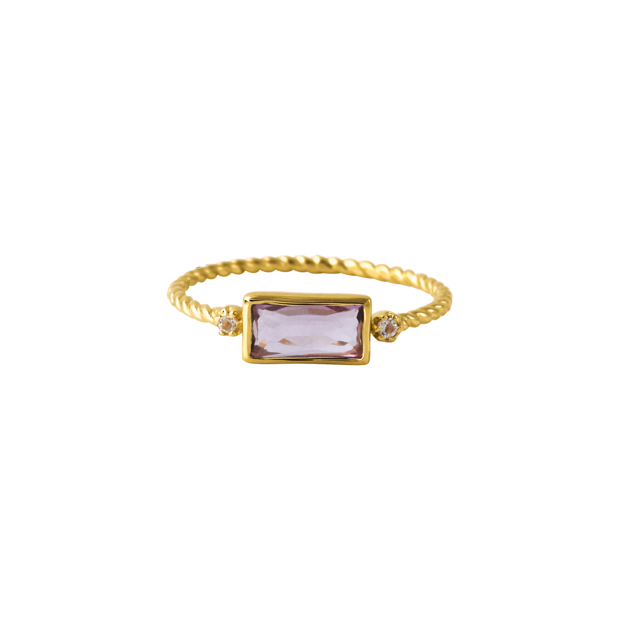 Ring Silber, mit Amethyst