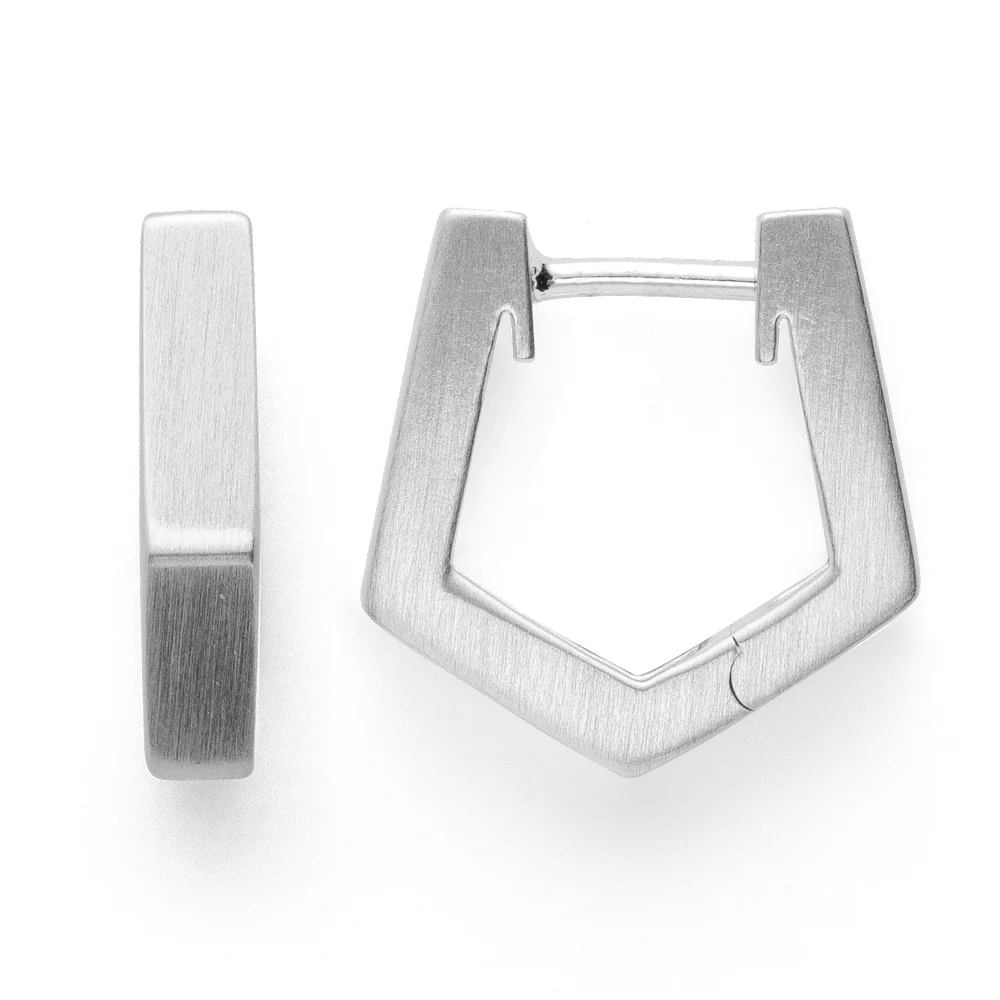 Creolen | Silber 925   mattiert