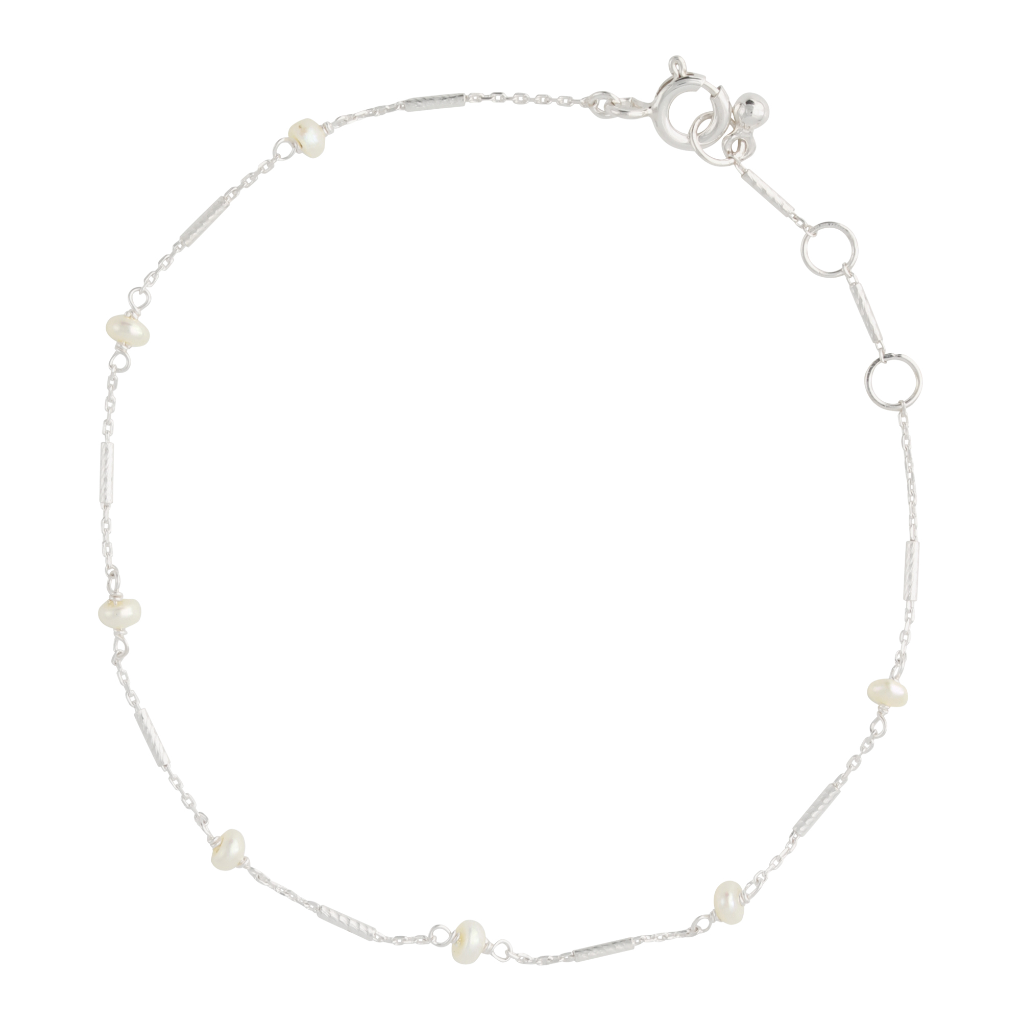 Armband Silber, mit Perlen