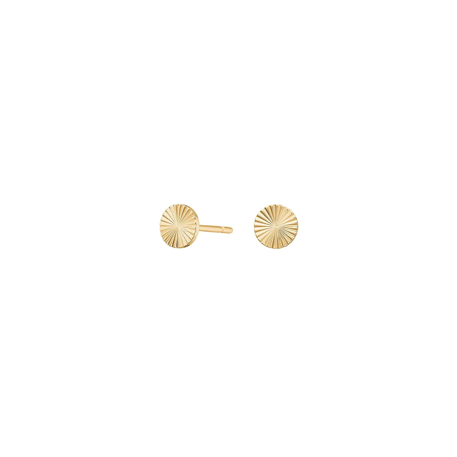 Ohrstecker Kreis vergoldet|  PURE TITANI 