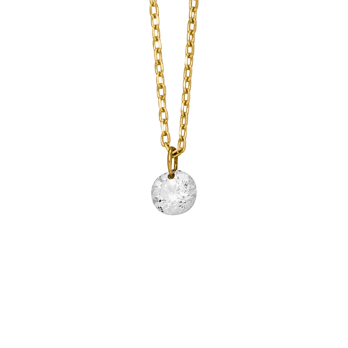 Collier mit Diamant | Gold 585