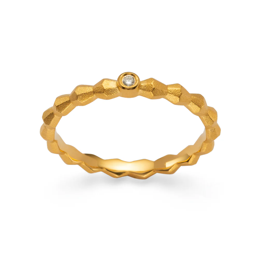 Ring Golden Circle| Silber 925 vergoldet 