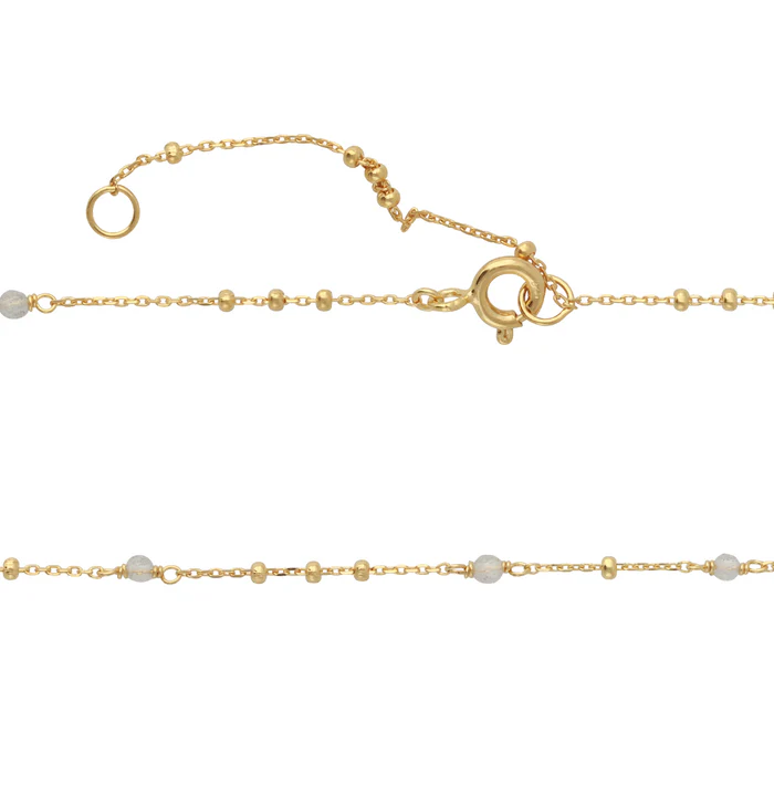 Collier Silber, mit Labadorit